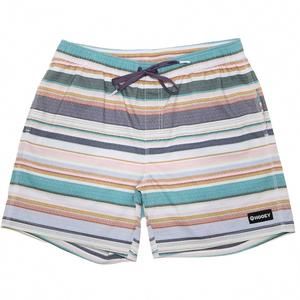 NEW HOOEY boy's stripe volley boardshorts in multi color